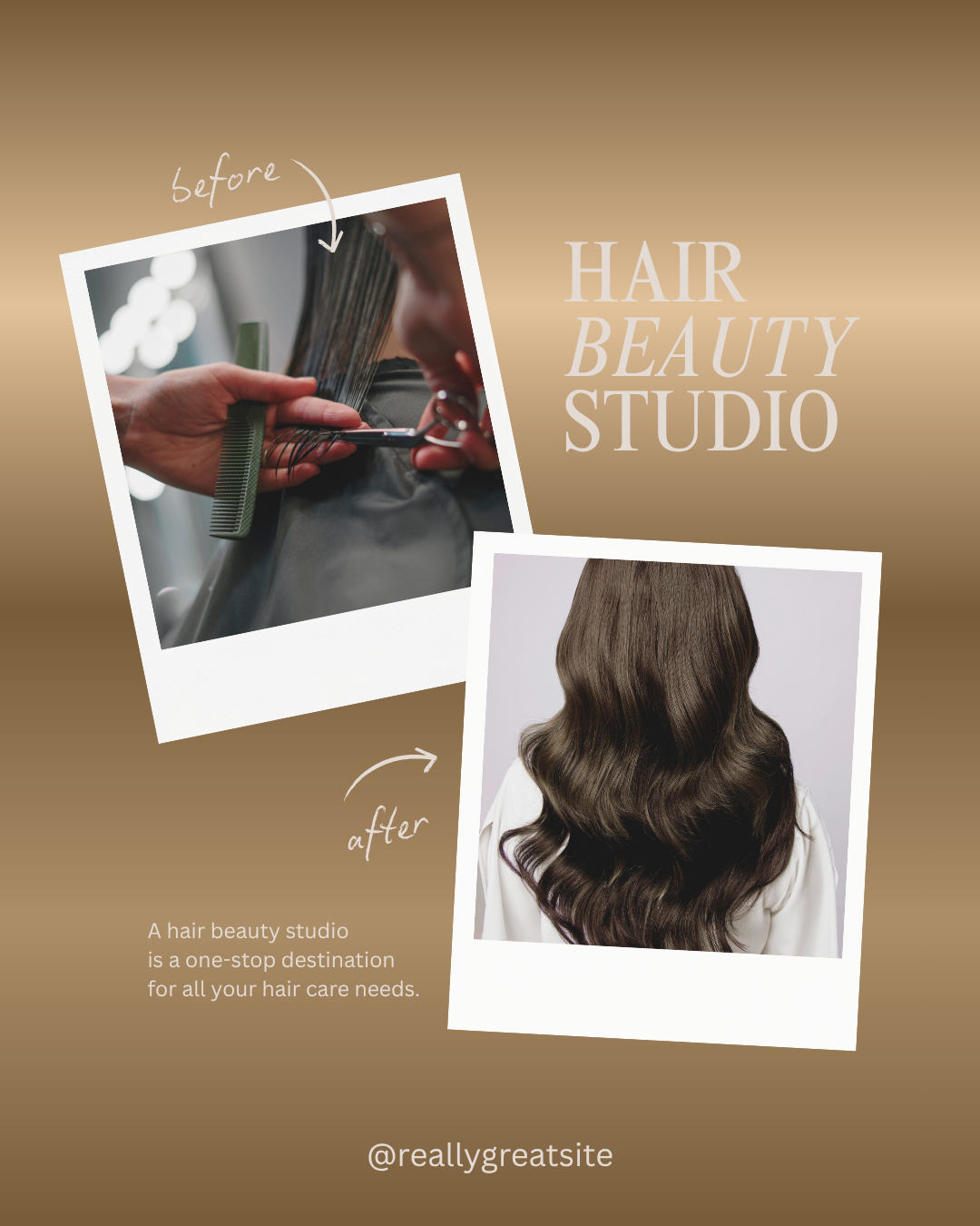 Hair Salon Instagram Templates – 10 Editable Posts